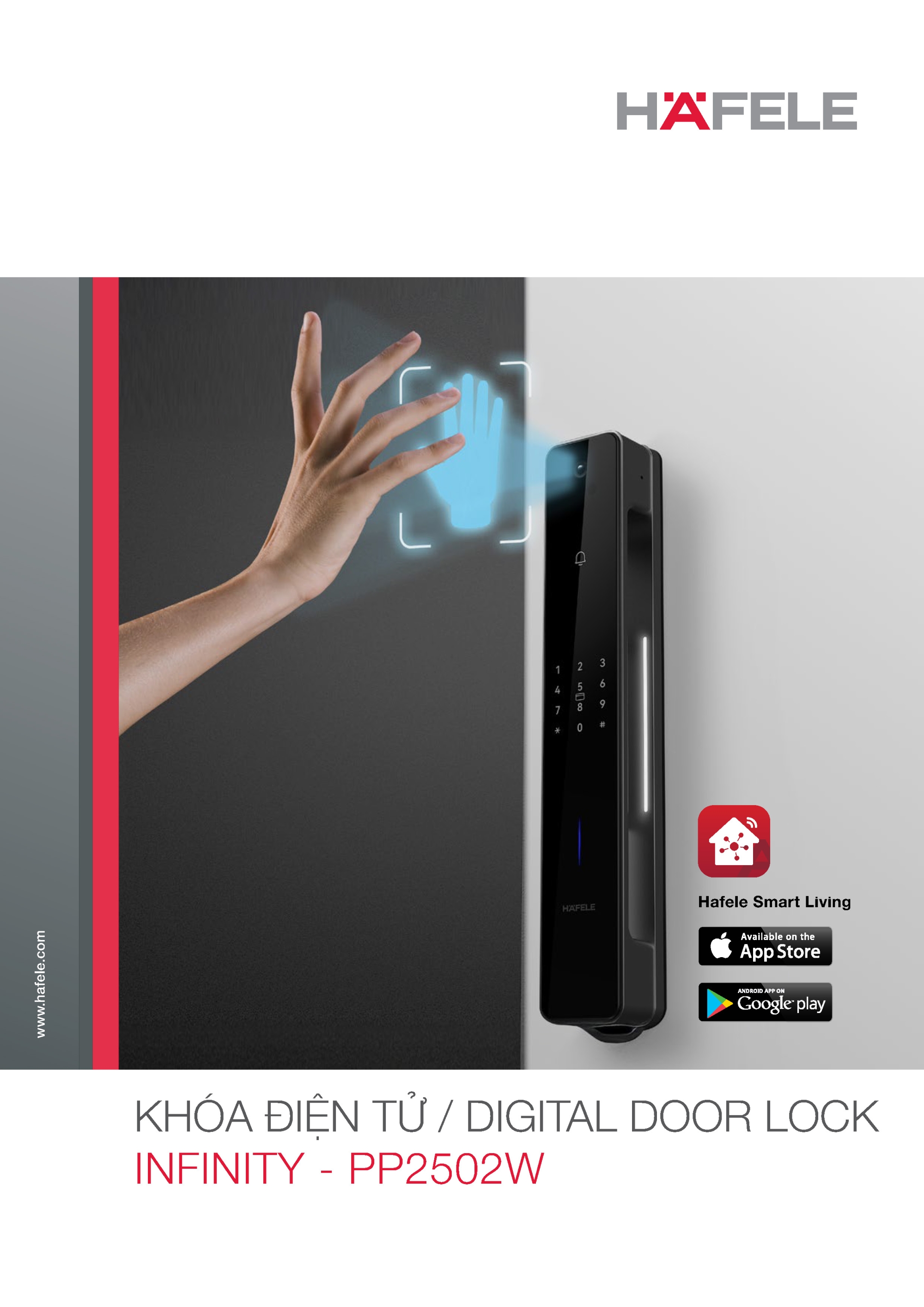 Khóa điện tử HAFELE Infinity - PP2502W