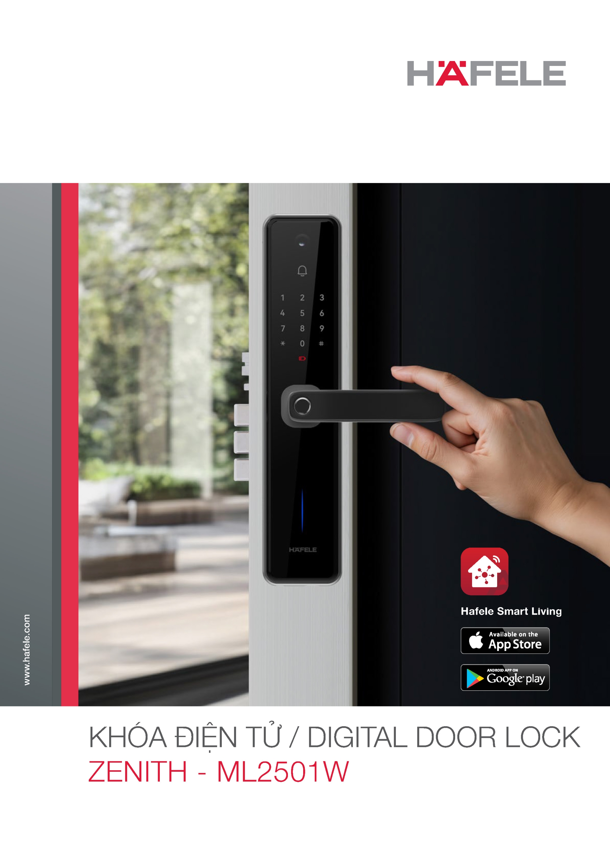 Khóa điện tử HAFELE Zenith - ML2501W