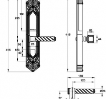 Khóa điện tử HAFELE EL10K