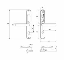 Khóa điện tử HAFELE EL6500-TCS