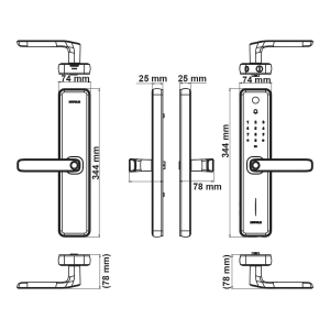Khóa điện tử HAFELE Zenith - ML2501W